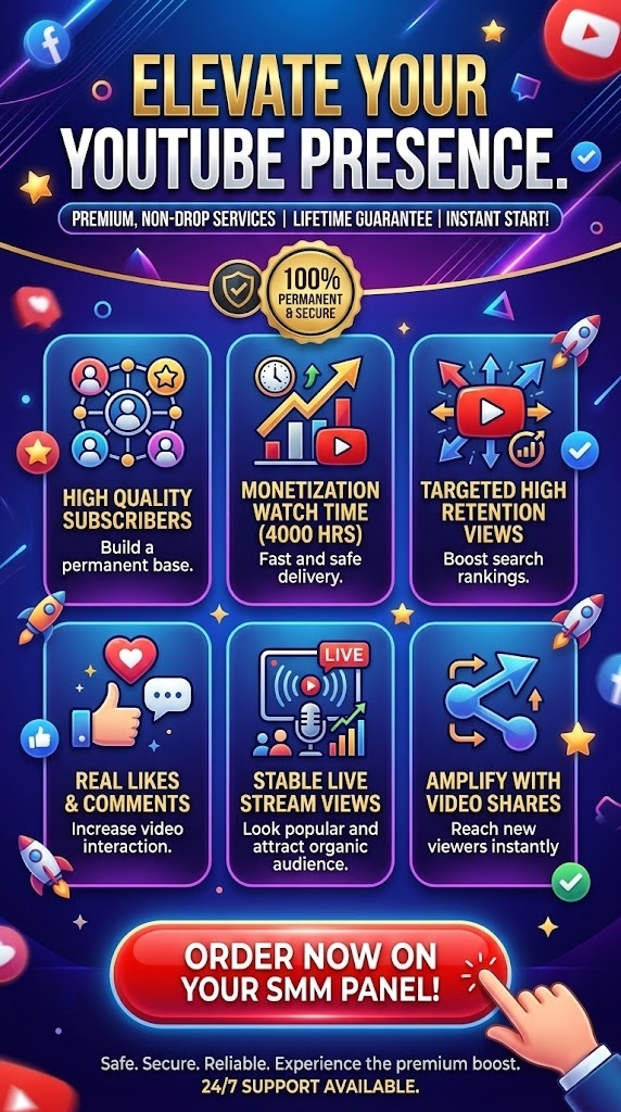 Elevate Your Channel: Introducing Premium, Non-Drop YouTube Services with Lifetime Guarantee!