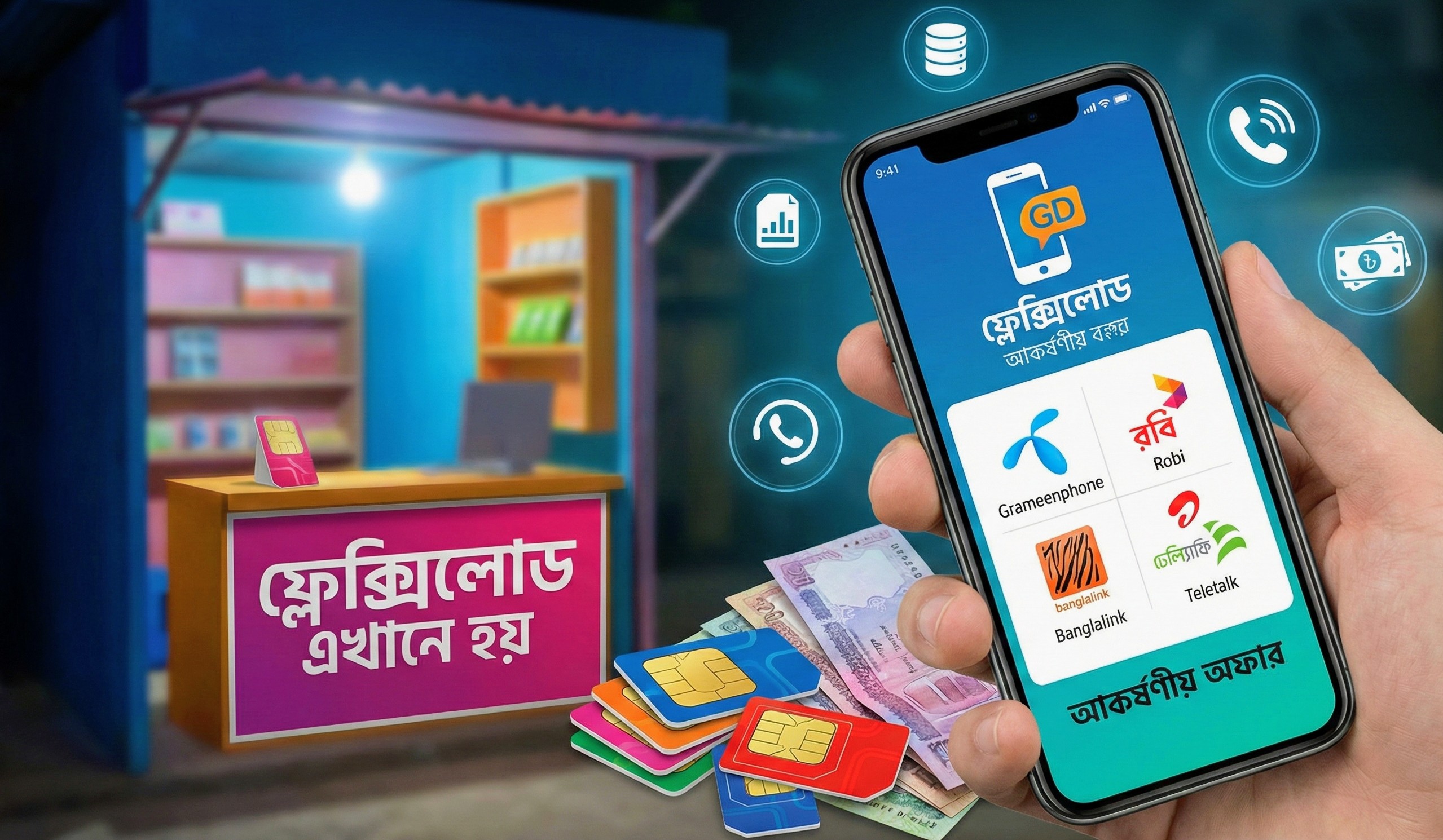 ফ্লেক্সিলোড: বিভিন্ন অপারেটরের আকর্ষণীয় অফার সাজিয়ে শুরু করুন আপনার নিজস্ব ব্যবসা! ??