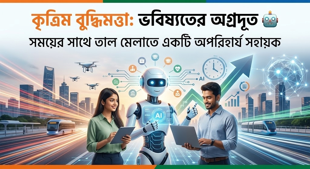 কৃত্রিম বুদ্ধিমত্তা: ভবিষ্যতের অগ্রদূত 🤖  সময়ের সাথে তাল মেলাতে একটি অপরিহার্য সহায়ক